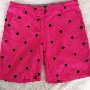 British Khaki pink shorts w Navy shells